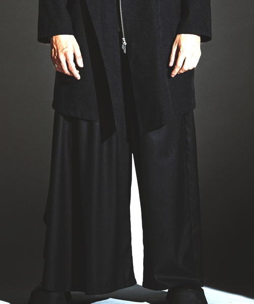 NO ID.（ノーアイディ）の「【NO ID.】Asymmetry Drape Wide Pants / アシンメトリー ドレープ ワイド パンツ（スラックス・メンズ・グレー/ブラック/その他22・2/1）」の11枚目の写真