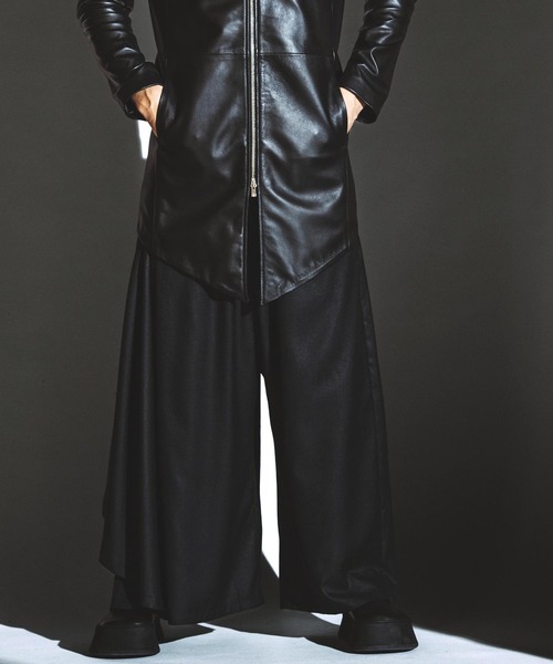 NO ID.（ノーアイディ）の「【NO ID.】Asymmetry Drape Wide Pants / アシンメトリー ドレープ ワイド パンツ（スラックス・メンズ・グレー/ブラック/その他22・2/1）」の15枚目の写真