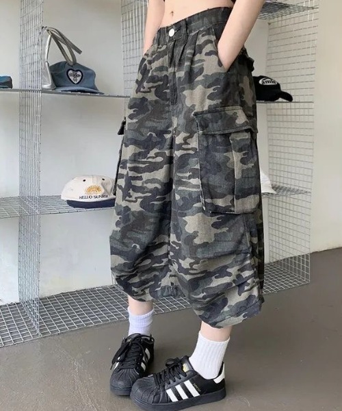 美品 ♡FR2♡ カモフラ カーゴパンツ DISPARK/【25年春夏新作】ニータックカモフラカーゴパンツ