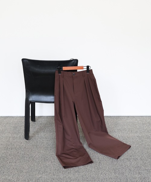 Et】Water-repellent 2Tuck Wide Pants（スラックス）｜select MOCA Et
