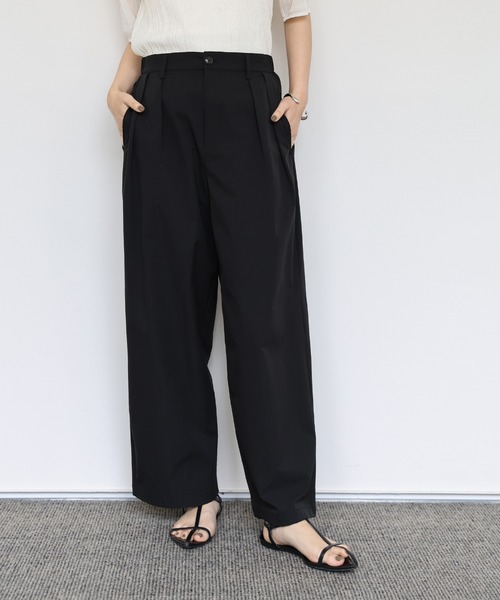 Et】Water-repellent 2Tuck Wide Pants（スラックス）｜select MOCA Et