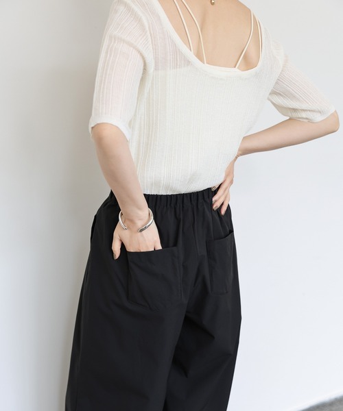 Et】Water-repellent 2Tuck Wide Pants（スラックス）｜select MOCA Et