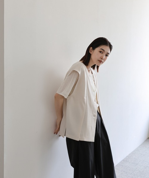 select MOCA Et(セレクトモカエト)の「【Et】Water-repellent 2Tuck Wide Pants(スラックス・レディース・ブラック/ブラウン・LARGE/MEDIUM)」の16枚目の写真