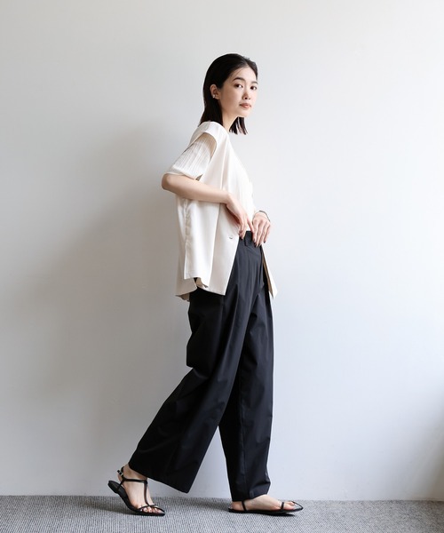 Et】Water-repellent 2Tuck Wide Pants（スラックス）｜select MOCA Et