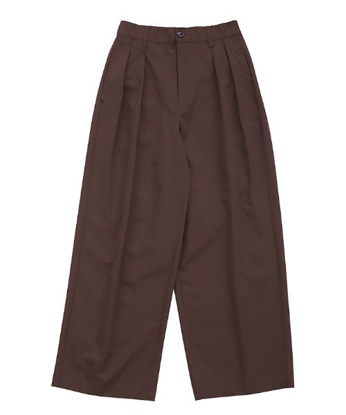 select MOCA Et(セレクトモカエト)の「【Et】Water-repellent 2Tuck Wide Pants(スラックス・レディース・ブラック/ブラウン・LARGE/MEDIUM)」の22枚目の写真