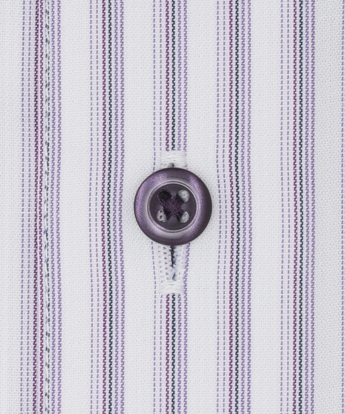 TOKYO SHIRTS(トウキョウシャツ)の「【吸水速乾】 形態安定ノンアイロン ボタンダウン 半袖ビジネスワイシャツ(ビジネスシャツ・メンズ・パープル・首回り39cm/首回り41cm/首回り42cm/首回り43cm/首回り37cm)」の4枚目の写真