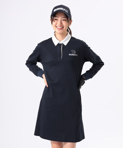 BEAMS GOLF ポロシャツワンピース BEAMS GOLF（ビームスゴルフ）の「LACOSTE / 半袖ポロワンピース
