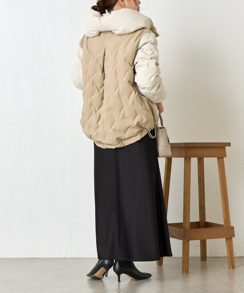 セール】配色テントラインダウンジャケット（ダウンジャケット/コート