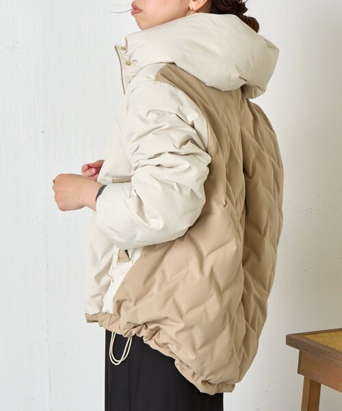 Jena　espace merveilleux 配色テントラインダウンジャケット 配色テントラインダウンジャケット | Jena espace merveilleux(ジェナ