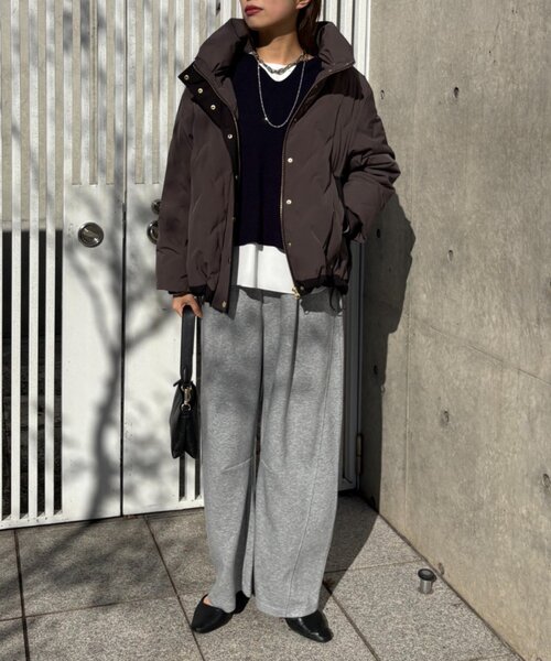 セール】配色テントラインダウンジャケット（ダウンジャケット/コート