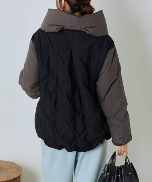 GALLARDAGALANTE 配色テントライン　ダウンジャケット 配色テントラインダウンジャケット（ダウンジャケット/コート）｜Jena