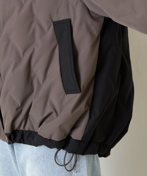 セール】配色テントラインダウンジャケット（ダウンジャケット/コート