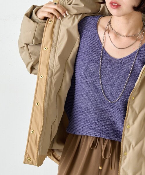 配色テントラインダウンジャケット（ダウンジャケット/コート）｜Jena