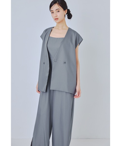 セール】マニッシュベストセットアップ 3点セット ベスト パンツドレス