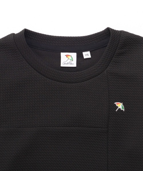 Arnold Palmer（アーノルドパーマー）の「ドライワッフル フェイクレイヤード Tシャツ（Tシャツ/カットソー・キッズ・グリーン/オフホワイト/ブラック・95cm/105cm/115cm/125cm/135cm/145cm）」の5枚目の写真
