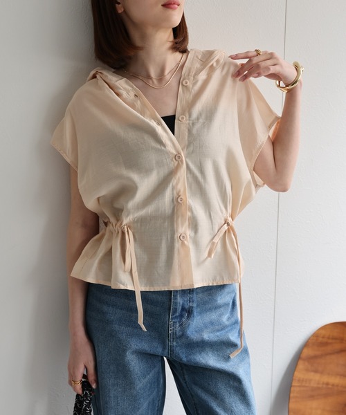 Aタイプ：ベージュ
model：162cm 着用サイズ：F