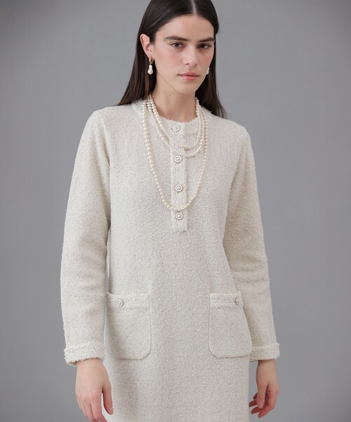 ANAYI（アナイ）の「ランダムパール2連ロングネックレス（ネックレス・レディース・オフホワイト・FREE）」の4枚目の写真