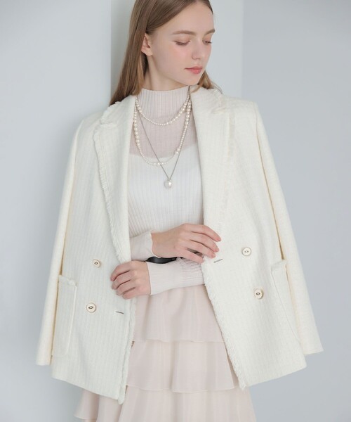 ANAYI（アナイ）の「ランダムパール2連ロングネックレス（ネックレス・レディース・オフホワイト・FREE）」の5枚目の写真