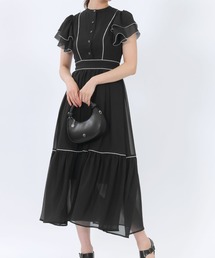 MARY QUANT（マリークワント）の「シアーフリル ドレス（ワンピース