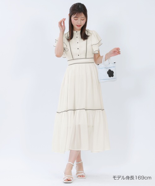 MARY QUANT（マリークワント）の「シアーフリル ドレス（ワンピース