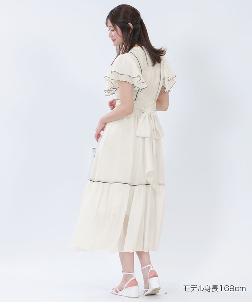 MARY QUANT（マリークワント）の「シアーフリル ドレス（ワンピース