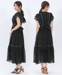 MARY QUANT（マリークワント）の「シアーフリル ドレス（ワンピース
