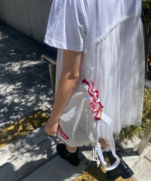 Vipoa(ヴィポア)の「tulle docking dress(ワンピース・レディース・ホワイト/グレー/ブラック・FREE)」の14枚目の写真
