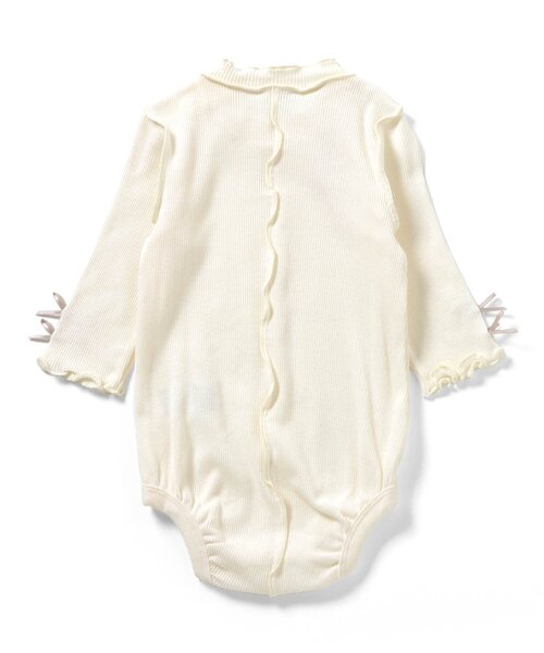 apres les cours（アプレレクール）の「メロウリブボディースーツ（ロンパース・キッズ・ブラウン/オフホワイト/ピンク・80/70）」の13枚目の写真