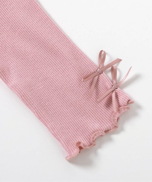 apres les cours（アプレレクール）の「メロウリブボディースーツ（ロンパース・キッズ・ブラウン/オフホワイト/ピンク・80/70）」の22枚目の写真