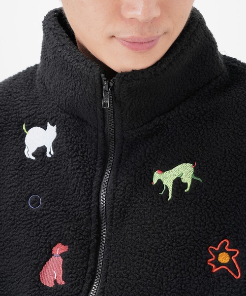 Common Noun（コモン ナウン）の「“CAT”＆“DOG” Kana Akiyama ボアベスト（ベスト・レディース・オフホワイト/ブラック・M/L）」の20枚目の写真