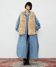 Lee | Lee/リー デニムシャツワンピース シャツドレス ルーズシルエット(シャツ/ブラウス)