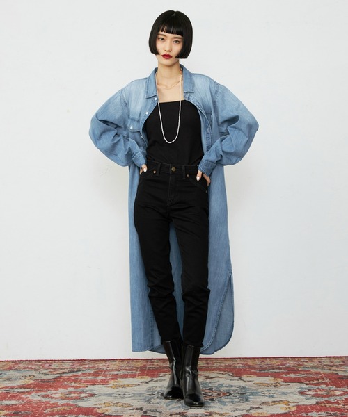 Lee/リー デニムシャツワンピース シャツドレス ルーズ