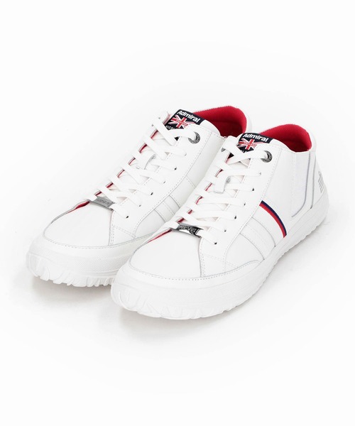 NICOLE CLUB FOR MEN(ニコルクラブフォーメン)の「Admiral 別注スニーカーⅤ(スニーカー・メンズ・オフホワイト/ブラック系・25.5cm/26.5cm/27.5cm)」の2枚目の写真