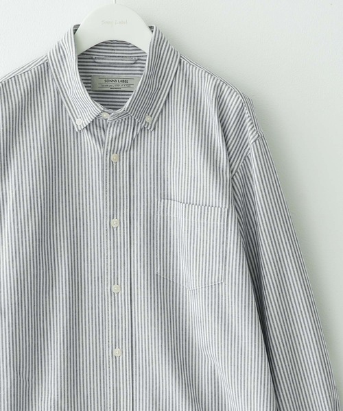 URBAN RESEARCH Sonny Label（アーバンリサーチサニーレーベル）の「抗菌オックスボタンダウン長袖シャツ（シャツ/ブラウス・メンズ・ライトブルー/ホワイト/グレー/ネイビー/ホワイト系その他/ブラック系その他・SMALL/MEDIUM/LARGE/X-LARGE）」の3枚目の写真