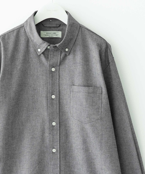 URBAN RESEARCH Sonny Label（アーバンリサーチサニーレーベル）の「抗菌オックスボタンダウン長袖シャツ（シャツ/ブラウス・メンズ・ライトブルー/ホワイト/グレー/ネイビー/ホワイト系その他/ブラック系その他・SMALL/MEDIUM/LARGE/X-LARGE）」の5枚目の写真