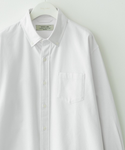 URBAN RESEARCH Sonny Label（アーバンリサーチサニーレーベル）の「抗菌オックスボタンダウン長袖シャツ（シャツ/ブラウス・メンズ・ライトブルー/ホワイト/グレー/ネイビー/ホワイト系その他/ブラック系その他・SMALL/MEDIUM/LARGE/X-LARGE）」の2枚目の写真