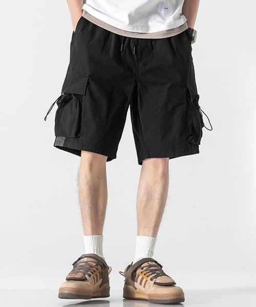 CALIFORNIA OUTFITTERS(カリフォルニア アウトフィッターズ)の「7B8 イージー カーゴハーフパンツ(カーゴパンツ・メンズ・ブラック・M/L/XL)」の1枚目の写真