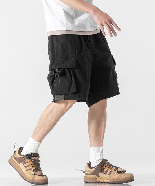 CALIFORNIA OUTFITTERS(カリフォルニア アウトフィッターズ)の「7B8 イージー カーゴハーフパンツ(カーゴパンツ・メンズ・ブラック・M/L/XL)」の4枚目の写真