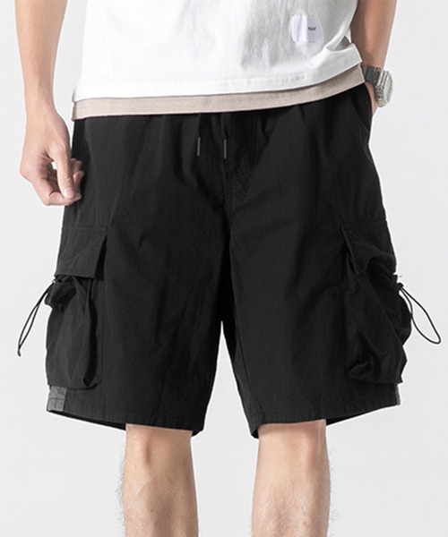 CALIFORNIA OUTFITTERS(カリフォルニア アウトフィッターズ)の「7B8 イージー カーゴハーフパンツ(カーゴパンツ・メンズ・ブラック・M/L/XL)」の2枚目の写真