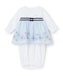 ANNA SUI mini ネコ千鳥柄ジャガード2WAYオール ネコ千鳥柄ジャガード2WAYオール（ロンパース・カバーオール(ベビー