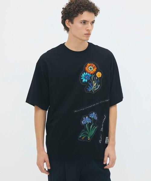 caban（キャバン）の「CABaN スビンコットン FLOWERSモチーフTシャツ（Tシャツ/カットソー・メンズ・ブラック系その他/ホワイト系その他・M/S/L）」の9枚目の写真