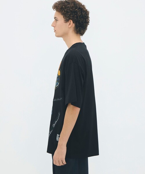 caban（キャバン）の「CABaN スビンコットン FLOWERSモチーフTシャツ（Tシャツ/カットソー・メンズ・ブラック系その他/ホワイト系その他・M/S/L）」の8枚目の写真