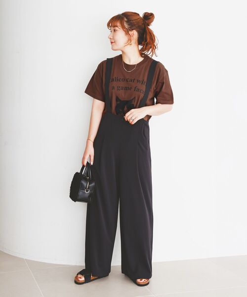 le.coeur blanc(ルクールブラン)の「Regency WorksネコプリントT(Tシャツ/カットソー・レディース・ブラウン/オフホワイト・38)」の22枚目の写真