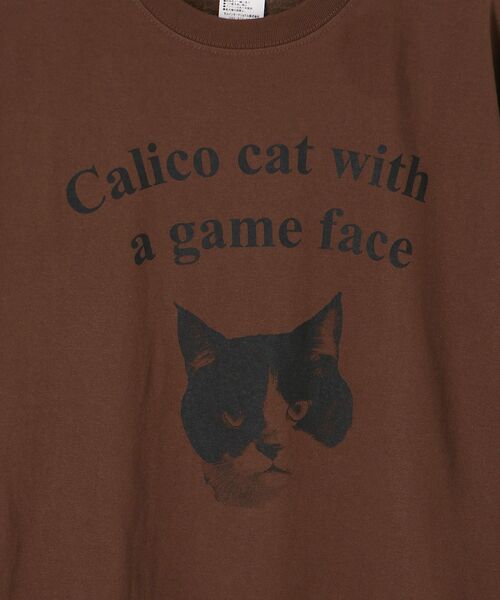 le.coeur blanc(ルクールブラン)の「Regency WorksネコプリントT(Tシャツ/カットソー・レディース・ブラウン/オフホワイト・38)」の16枚目の写真