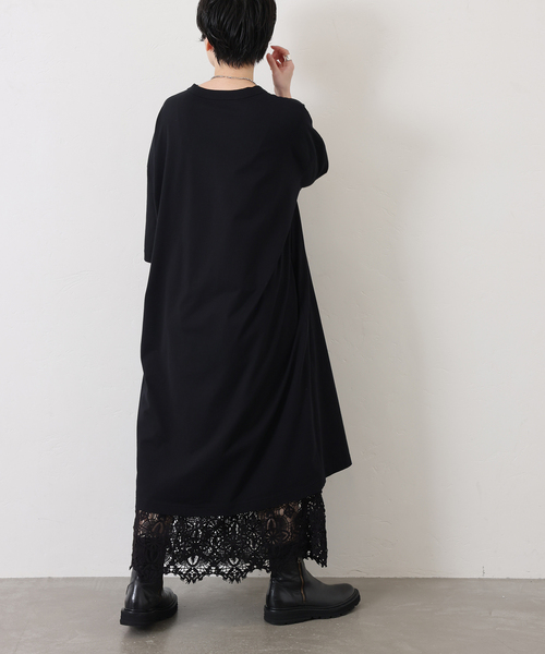 JOURNAL STANDARD LUXE(ジャーナルスタンダード ラックス)の「クラシックテンジク スタンダードクルーネックワンピース(ワンピース・レディース・ブラック・MEDIUM/SMALL)」の9枚目の写真