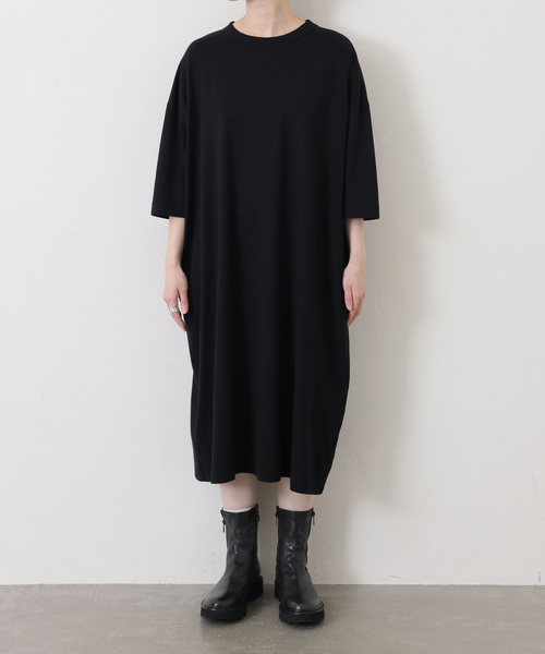 JOURNAL STANDARD LUXE(ジャーナルスタンダード ラックス)の「クラシックテンジク スタンダードクルーネックワンピース(ワンピース・レディース・ブラック・MEDIUM/SMALL)」の10枚目の写真