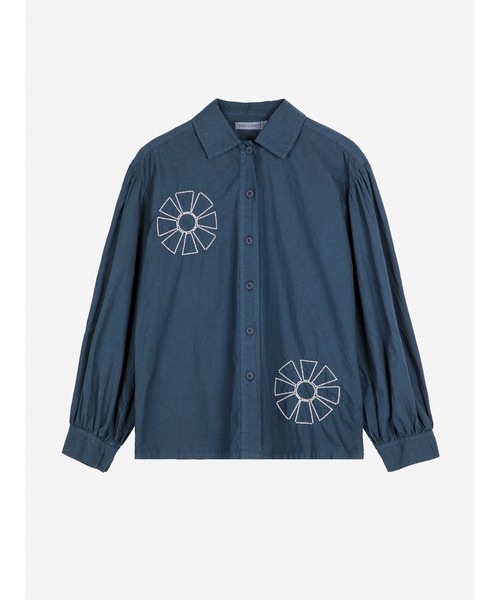 BOBO CHOSES(ボボショーズ)の「Kaleidoscope embroidery shirt(シャツ/ブラウス・レディース・ネイビー・XL/L/M/S/XS)」の2枚目の写真
