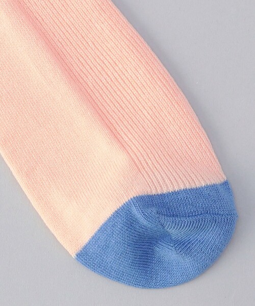 coen(コーエン)の「配色ラインリブソックス(ソックス/靴下・レディース・グレー系/オフホワイト/ナチュラル/ライトピンク・FREE)」の7枚目の写真