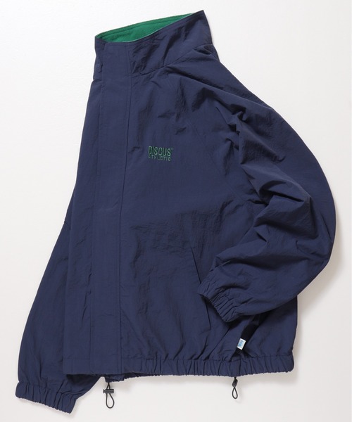 DISCUS ATHLETIC(ディスカス アスレチック)の「【DISCUS ATHLETIC/ディスカス アスレチック】ワンポイント刺繍 裏フリースナイロンスタンドブルゾン/ジャケット(ブルゾン・メンズ・ブラック/アイボリー/ネイビー/ベージュ・LARGE/MEDIUM)」の10枚目の写真