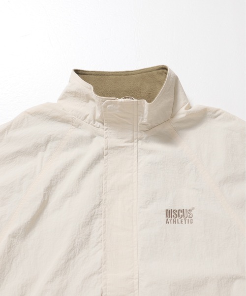 DISCUS ATHLETIC(ディスカス アスレチック)の「【DISCUS ATHLETIC/ディスカス アスレチック】ワンポイント刺繍 裏フリースナイロンスタンドブルゾン/ジャケット(ブルゾン・メンズ・ブラック/アイボリー/ネイビー/ベージュ・LARGE/MEDIUM)」の12枚目の写真